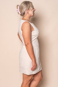 Mavis Mini Dress in Natural - All About Eve