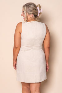 Mavis Mini Dress in Natural - All About Eve
