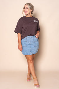 Bloom Tee in Chocolate - Silent Theory