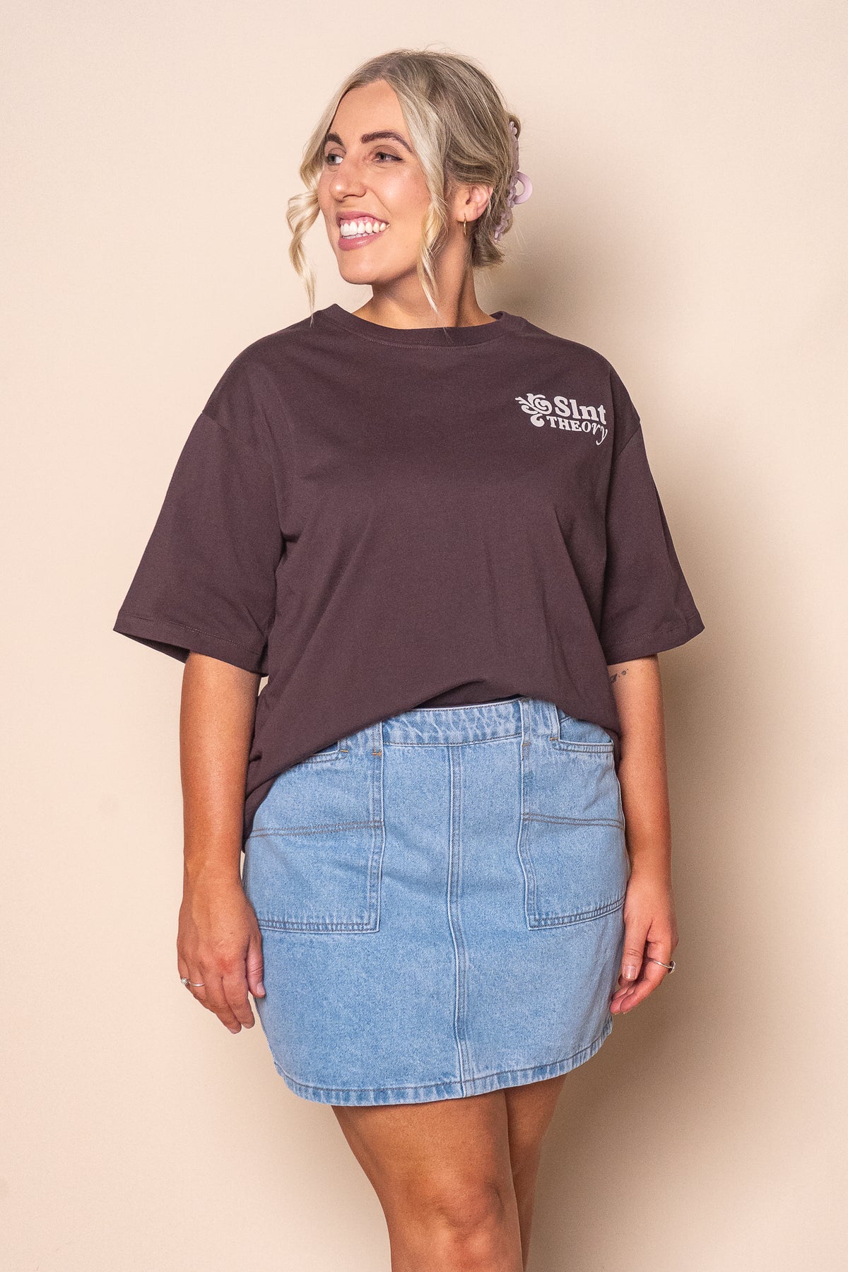 Bloom Tee in Chocolate - Silent Theory