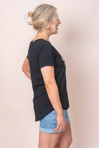 Pop Tee in Black