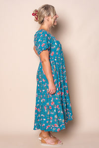 Mandy Midi Dress in Teal