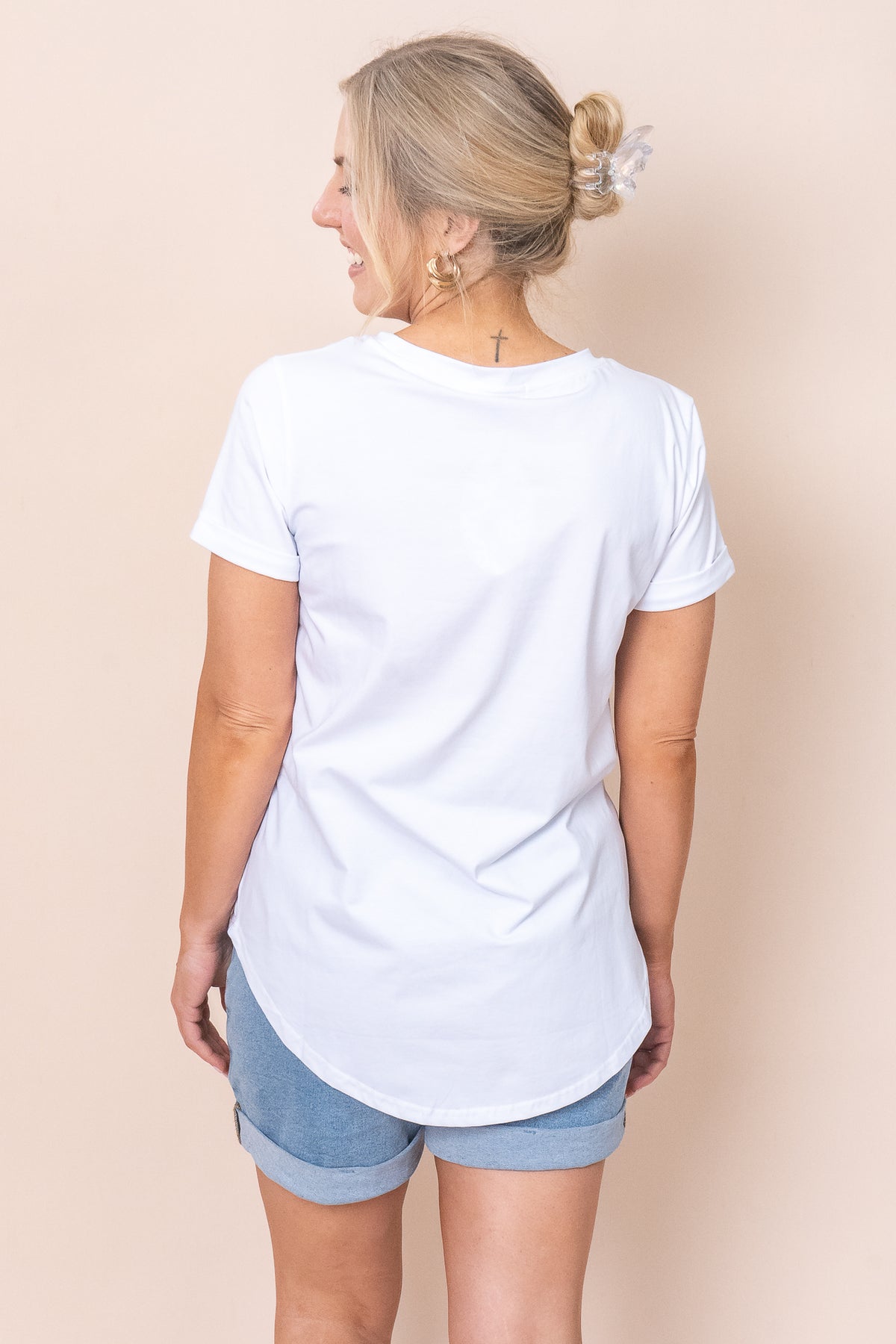 Pop Tee in White