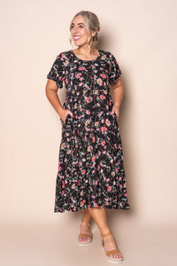 Mandy Midi Dress in Black