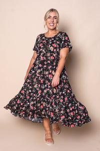 Mandy Midi Dress in Black