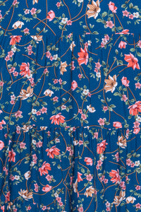 Mandy Midi Dress in Ocean Blue