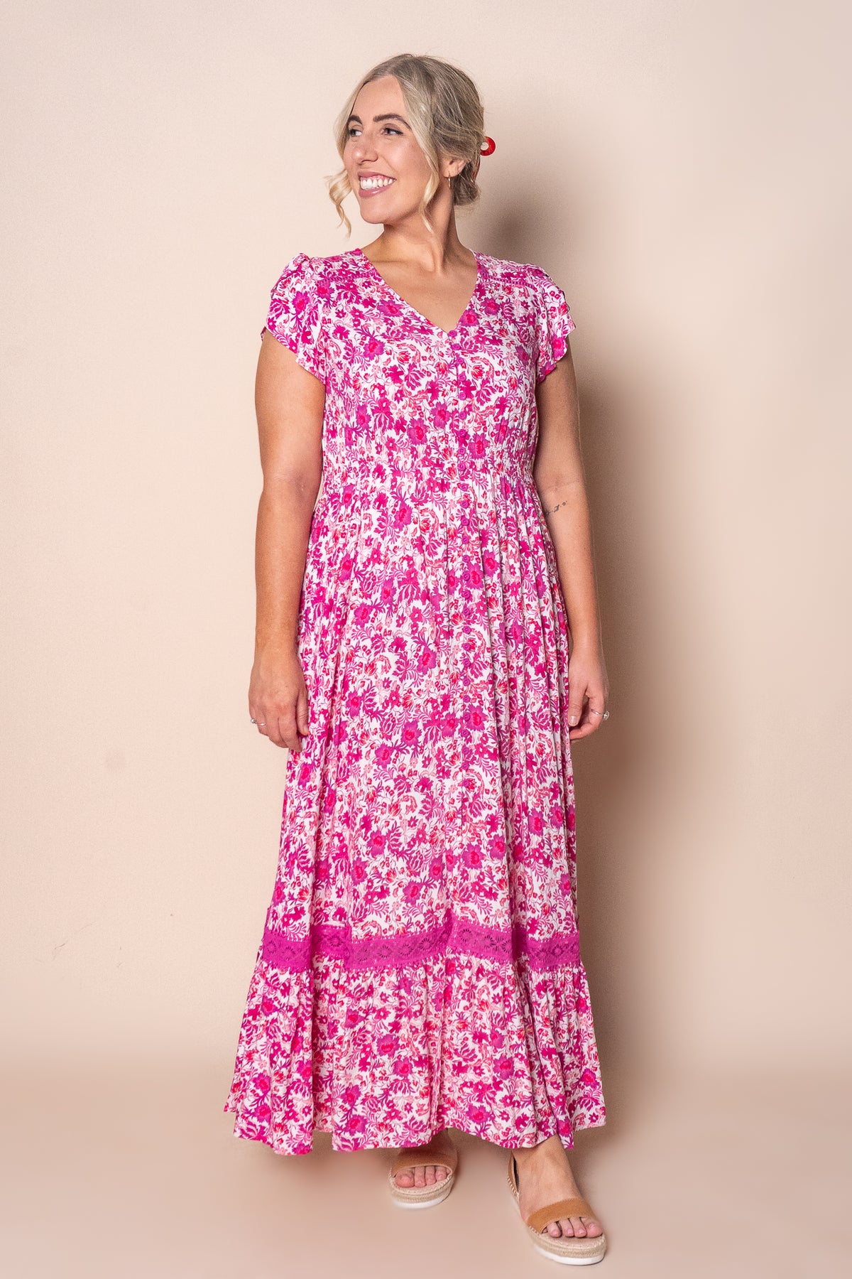 Merridy Maxi Dress in Pink