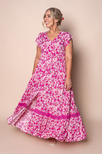 Merridy Maxi Dress in Pink