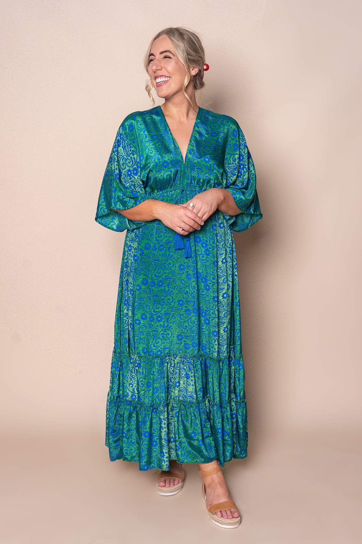 Freja Maxi Dress in Green