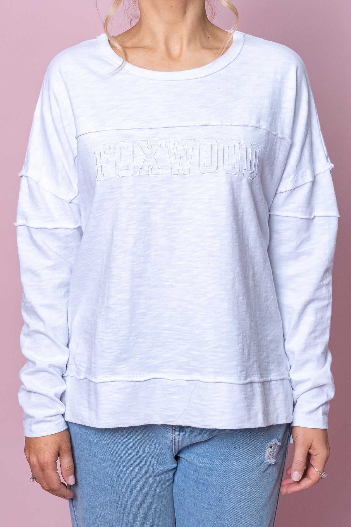 Throw On Top in White - Foxwood