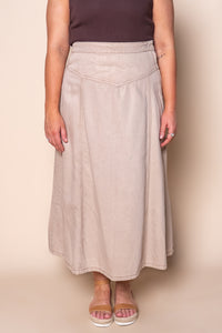Cove Maxi Skirt in Beige - Silent Theory