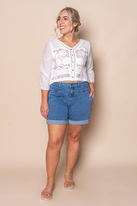 Candice Crochet Top in White