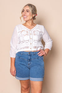 Candice Crochet Top in White
