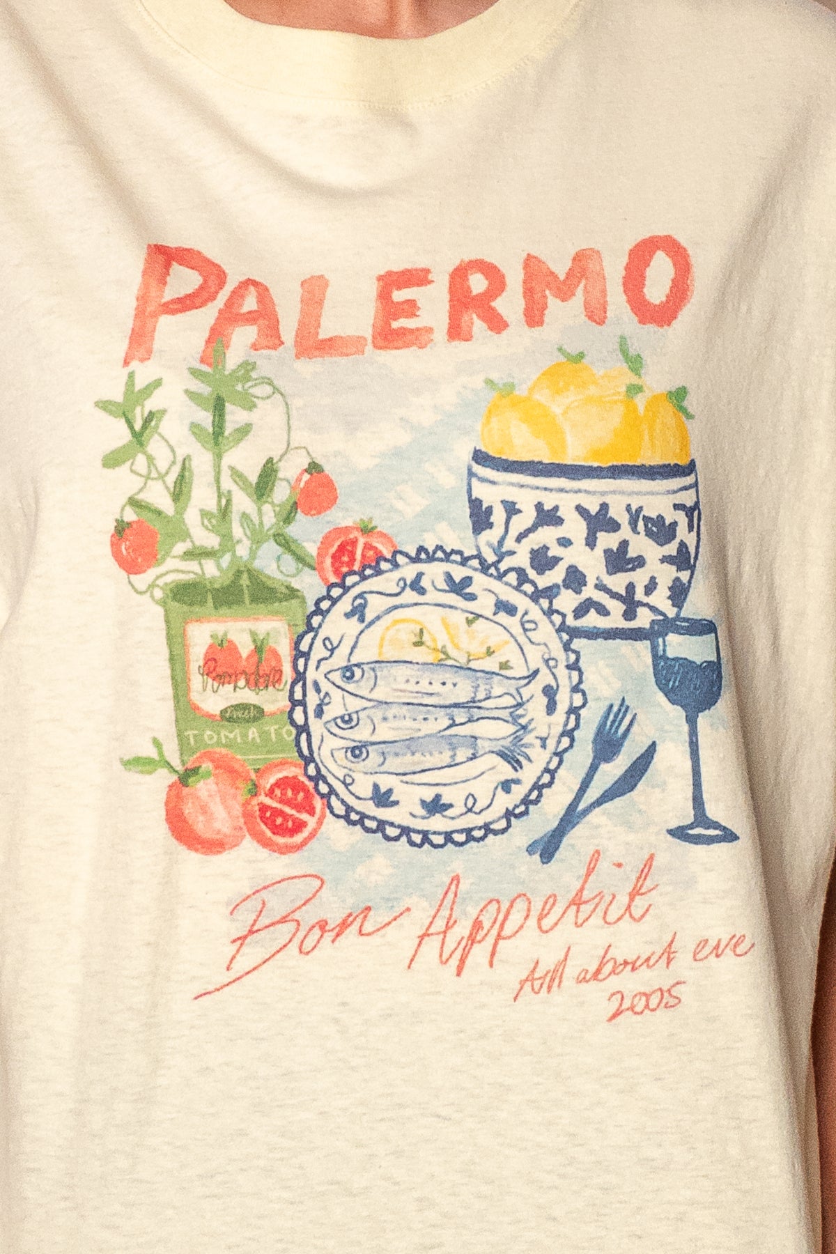 Palermo Relaxed Tee in Yellow - All About Eve