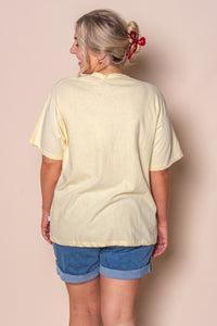 Palermo Relaxed Tee in Yellow - All About Eve