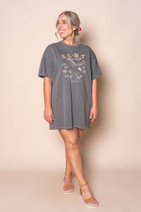 Flying Free Tee Dress in Coal - Silent Theory