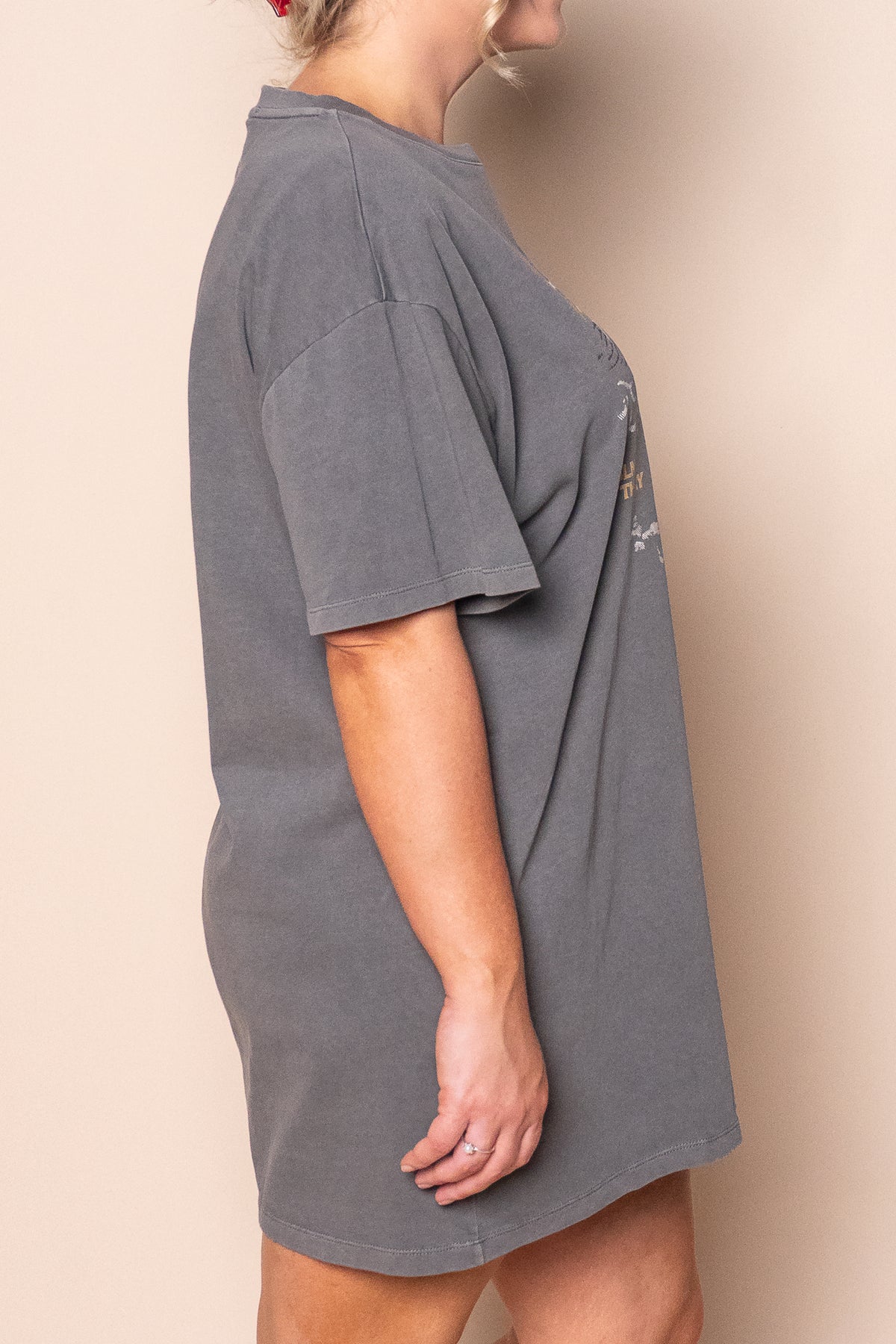 Flying Free Tee Dress in Coal - Silent Theory