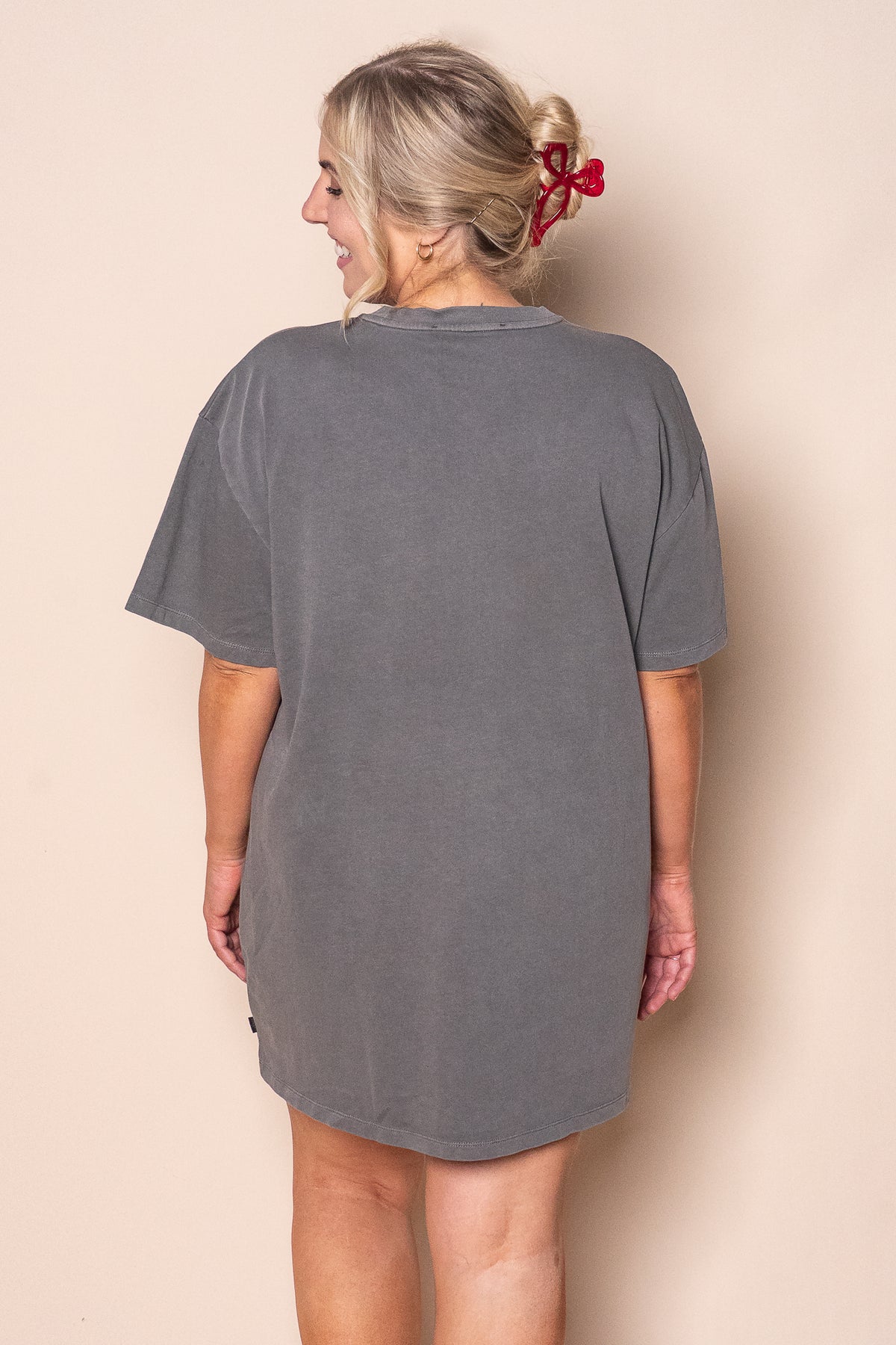 Flying Free Tee Dress in Coal - Silent Theory