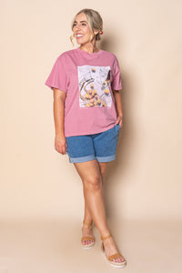 Golden Hour Box Tee in Quartz Pink - All About Eve