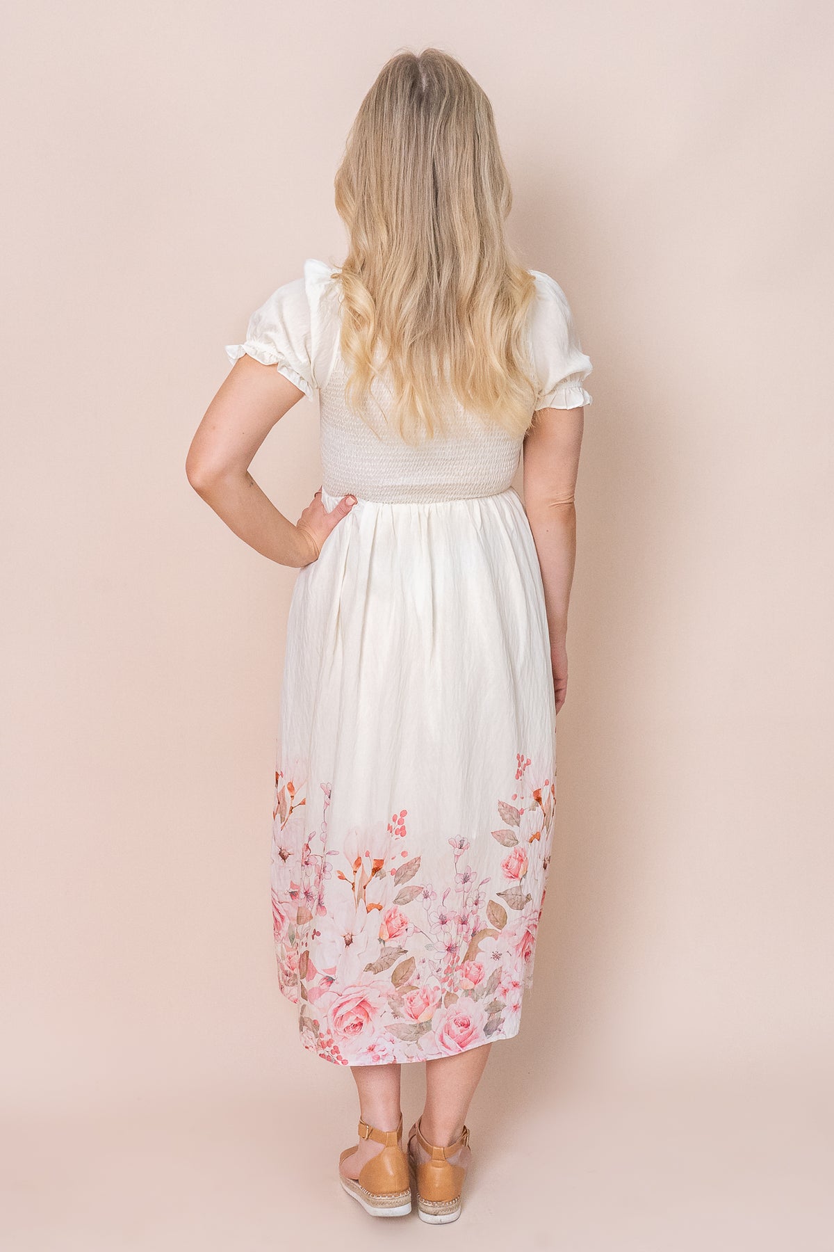 Galene Dress in Pale Lemon