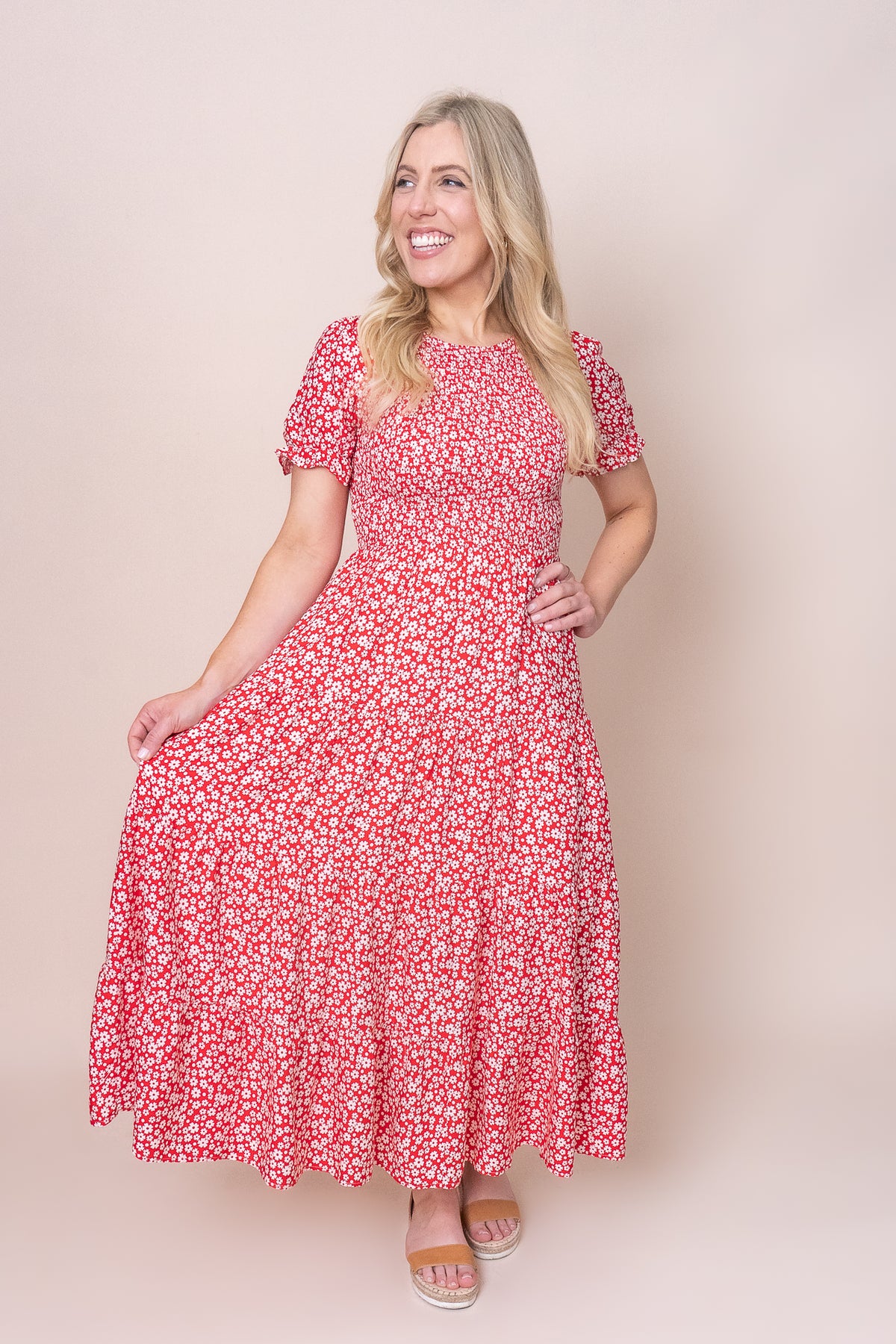 Hilda Dress in Red