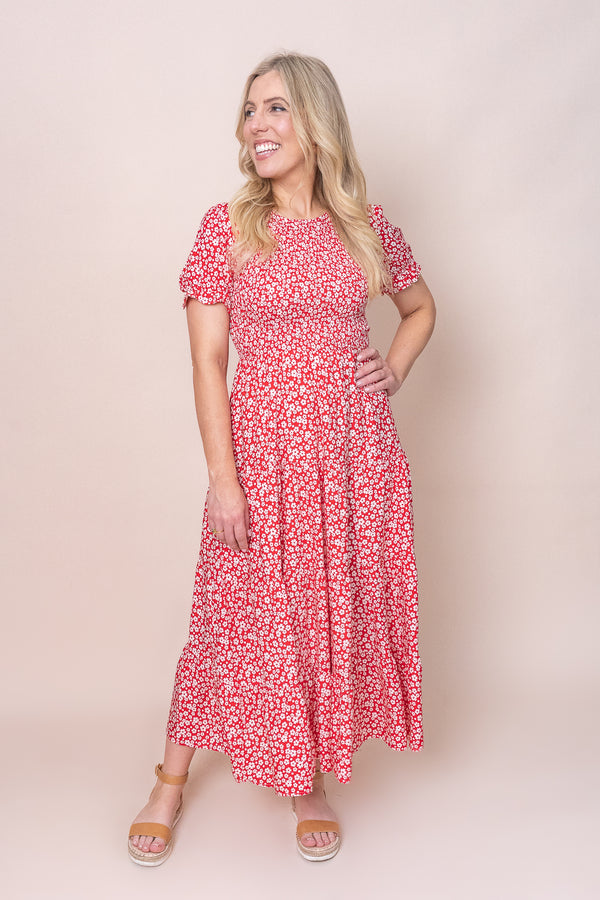 Hilda Dress in Red