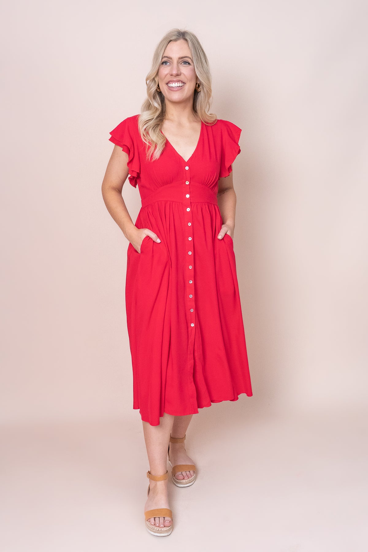 Gilly Dress in Red