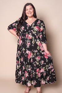 Sofia Maxi Dress in Black