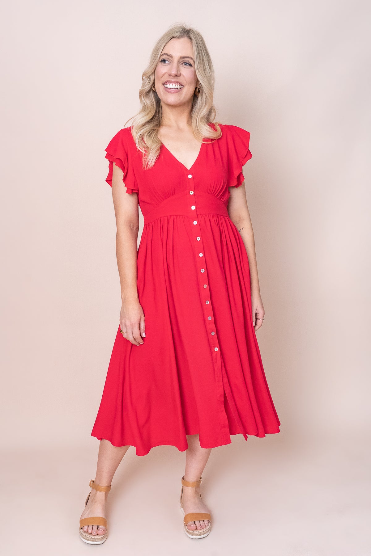 Gilly Dress in Red