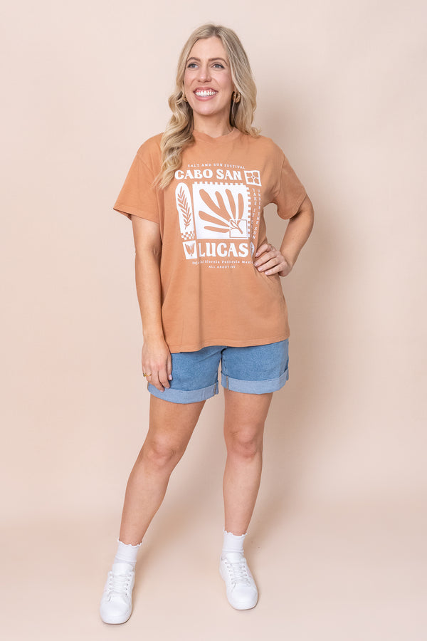 Baja Standard Tee in Tan - All About Eve