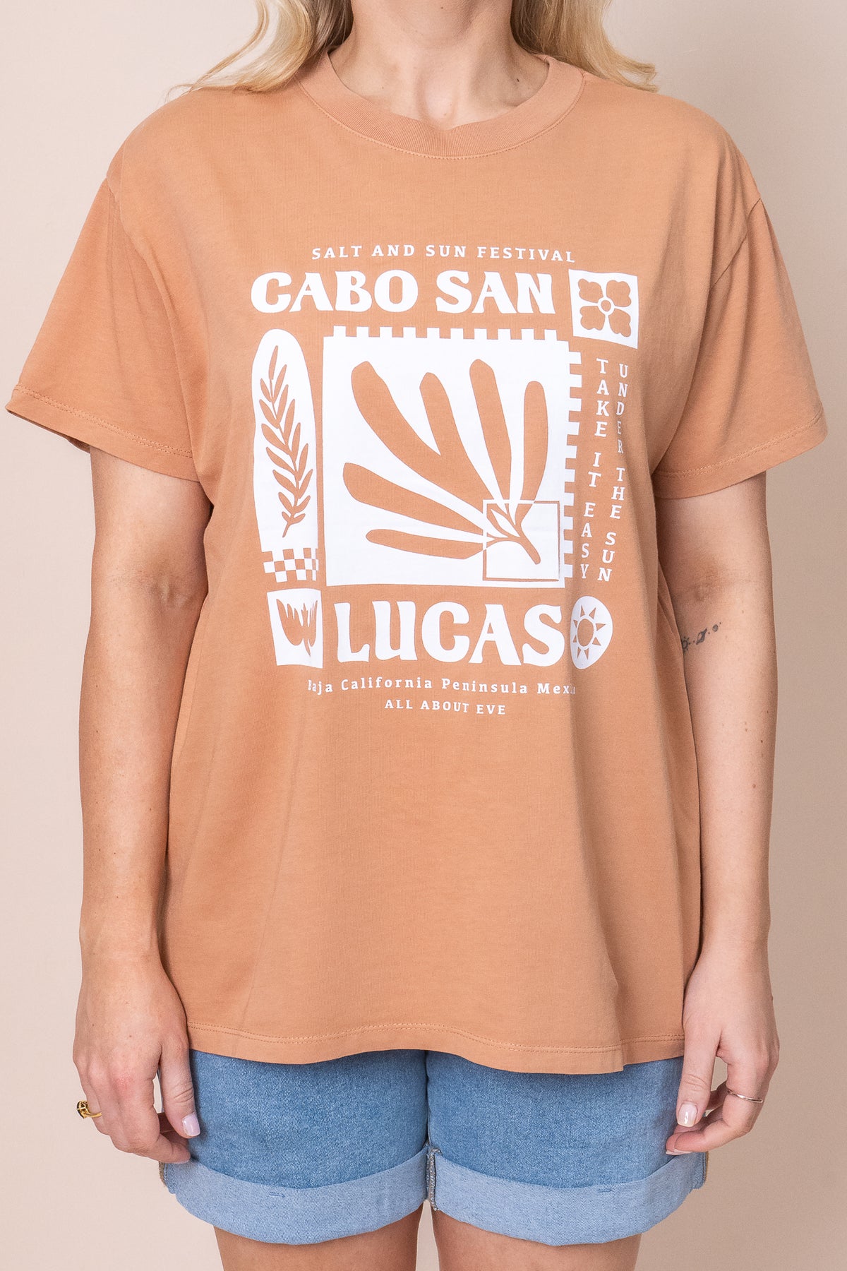 Baja Standard Tee in Tan - All About Eve