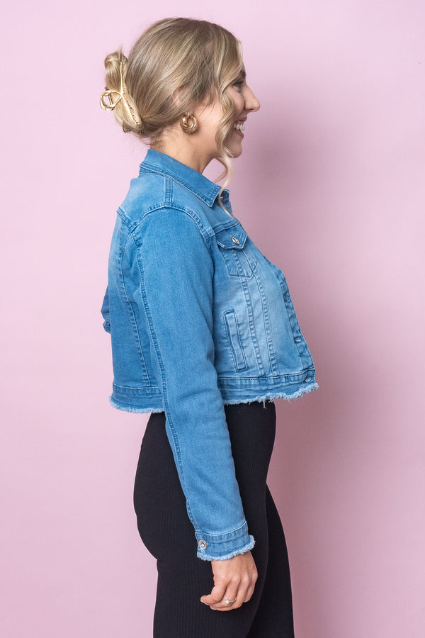 Wilda Jacket in Mid Denim