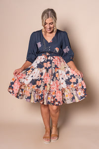Tamara Floral Dress in Navy