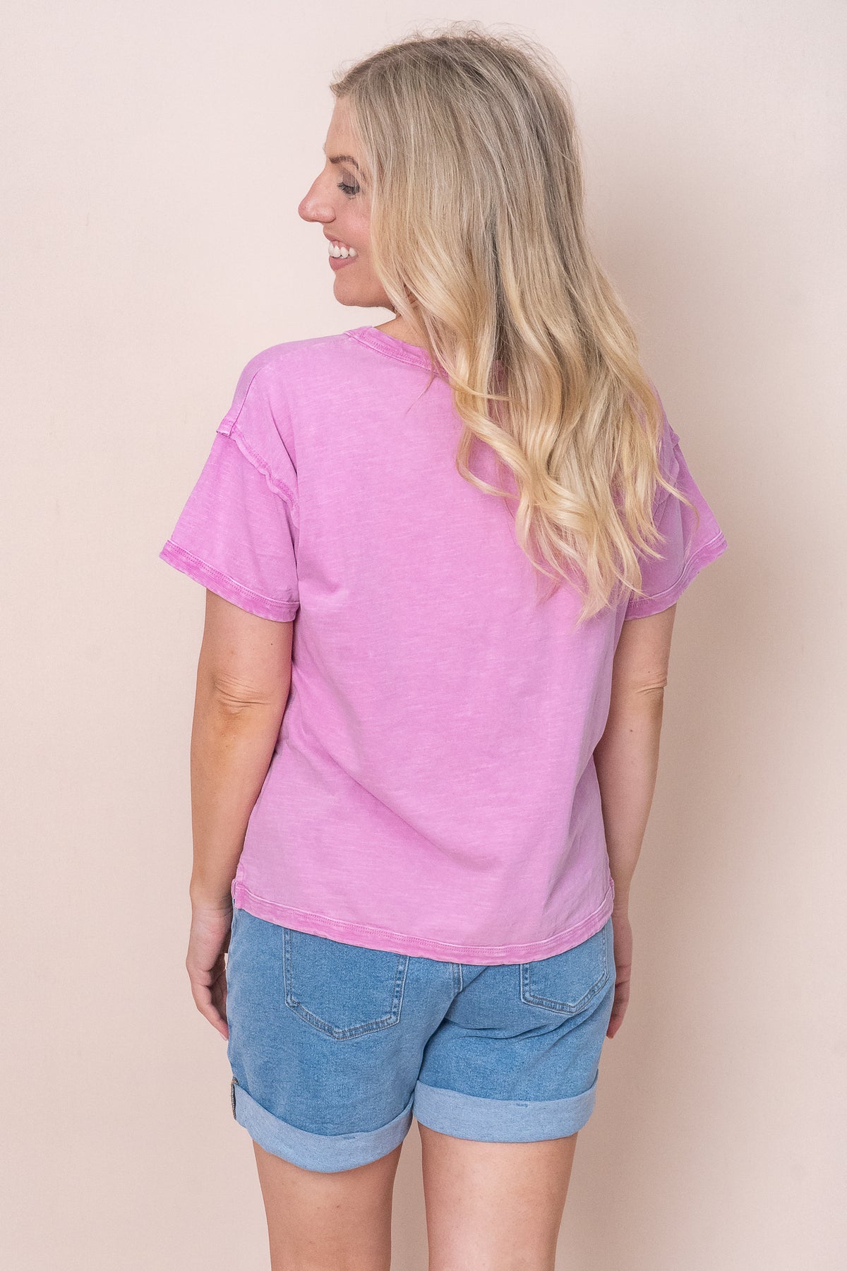 Marley Tee in Pastel Lavender - Foxwood