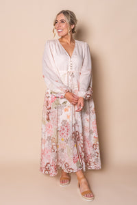 Manuela Maxi Dress in Blush Pink