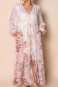 Manuela Maxi Dress in Blush Pink