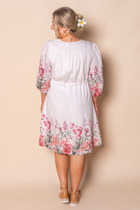 Fiona Floral Dress in Blush