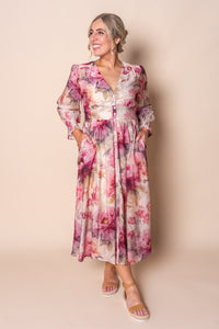 Jasmina Midi Dress in Cream