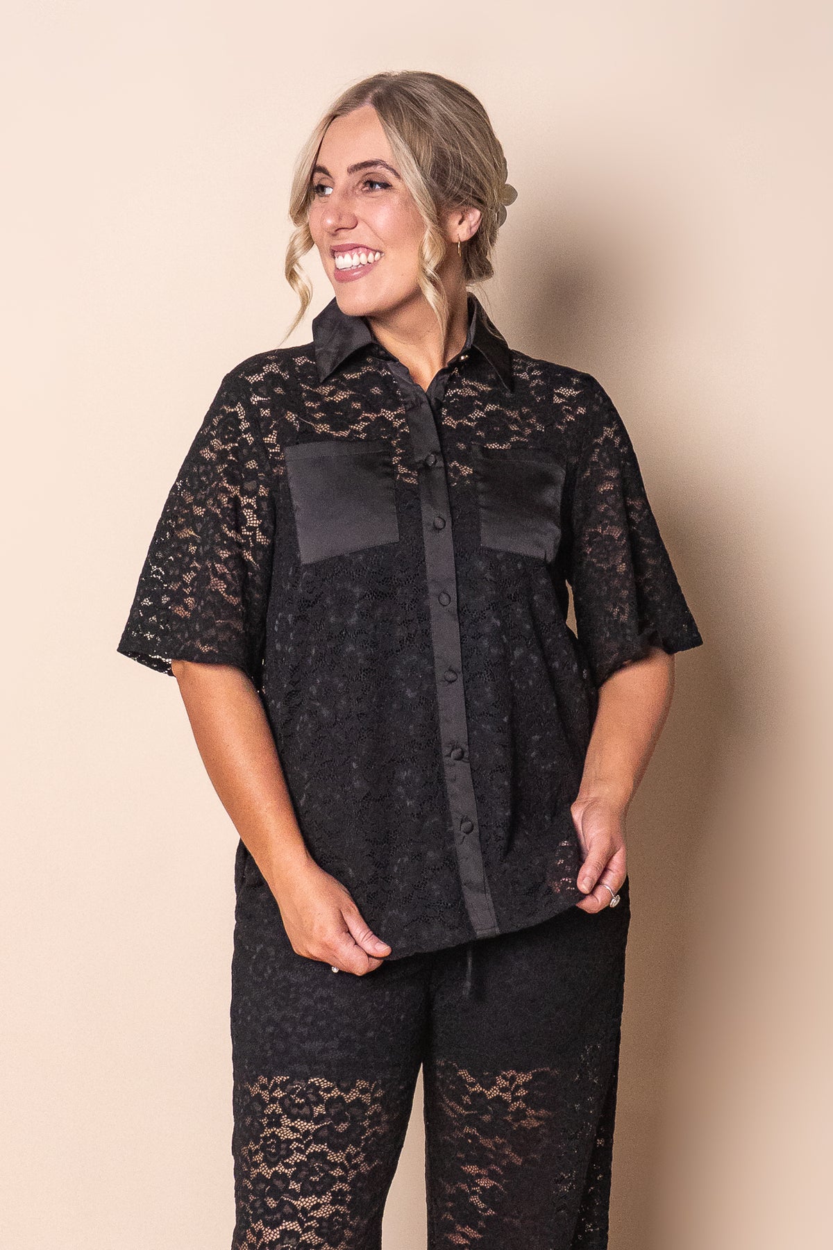 Dallas Lace Top in Black