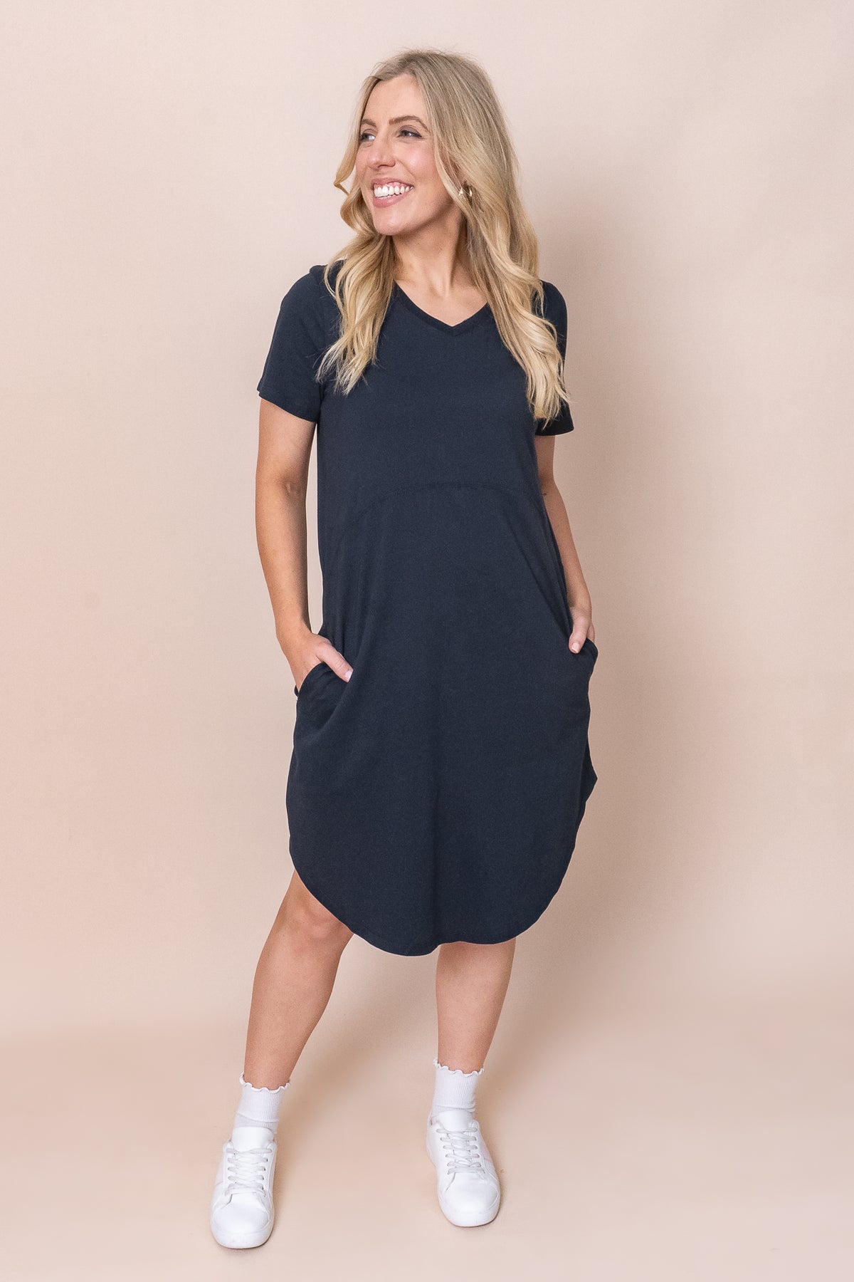 Rhoda Vee Dress in Dark Sapphire - Foxwood