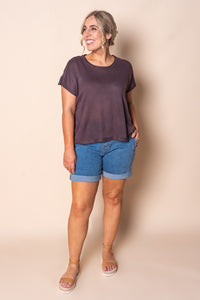 Nayan Knit Top in Chocolate