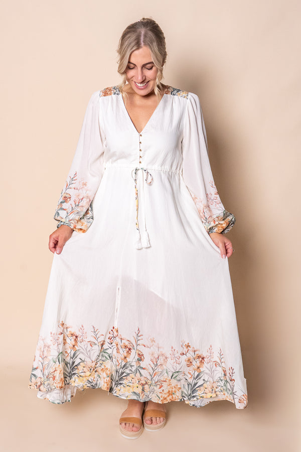 Venice Maxi Dress in Vintage Cream
