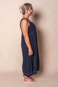 Sage Midi Dress in Dark Sapphire - Foxwood