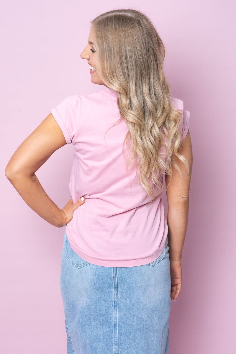 Signature Tee in Pink Nectar - Foxwood