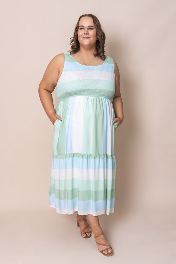 Danni Dress in Tea Green