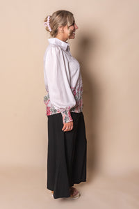 Tania Floral Top in Blush Pink