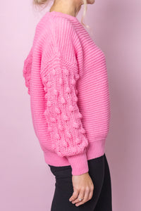 Dee Knit Jumper in Bright Pink