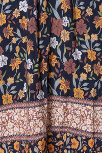 Rebekah Midi Dress in Deep Navy