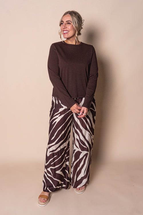 Regular L/S Tee in Chocolate - Silent Theory