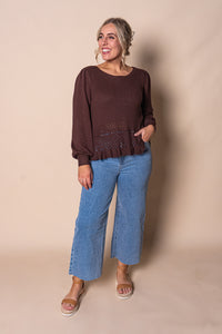 Vicki Knit Jumper in Chocolate